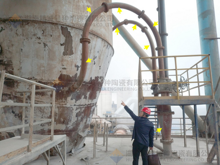 湖南精城特特種陶瓷有限公司回訪客戶并查看耐磨陶瓷管道現(xiàn)場運行情況