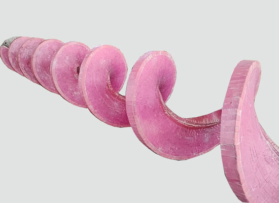 無(wú)軸螺旋輸送機(jī)襯陶瓷葉輪