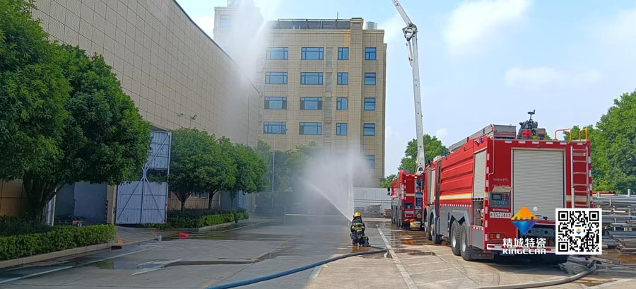 湖南精城特種陶瓷有限公司積極配合消防聯(lián)合演練，共筑安全生產(chǎn)防線