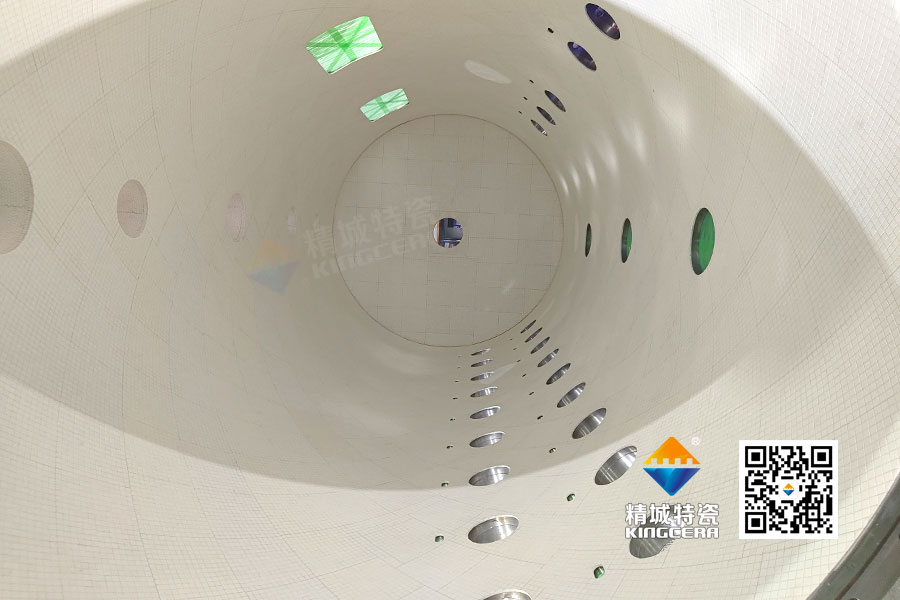 混料機(jī)料罐耐磨陶瓷內(nèi)襯